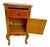 Wood Antique Nightstand Cabinet and Drawer Walnut Hand Carved French Country Style For Sale - Image 7 of 11