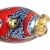 Mid-Century Modern Vintage Murano Blue Red Gold Silver Flecks Italian Art Glass Fish Paperweight Figurine Sculpture For Sale - Image 3 of 5
