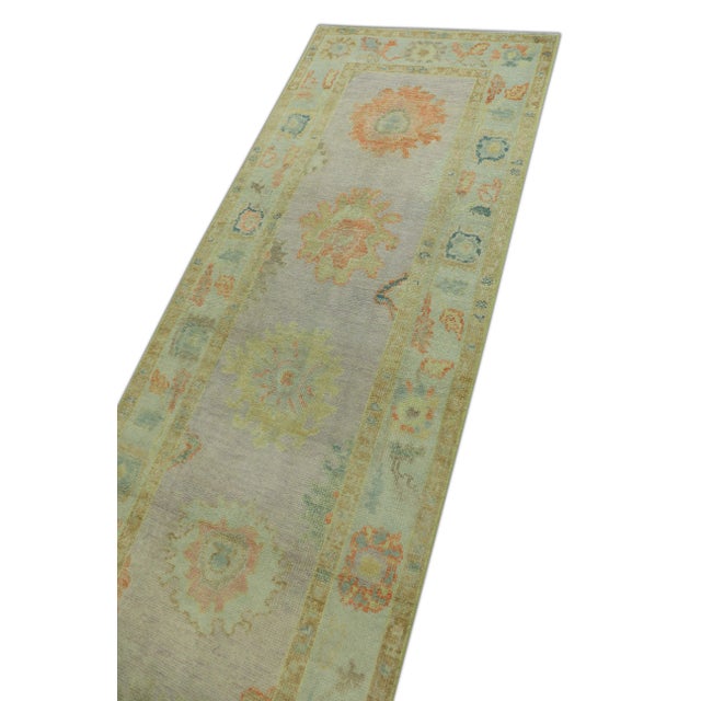 Early 21st Century Modern Turkish Oushak Rug 2'10" x 11'1" For Sale - Image 5 of 6