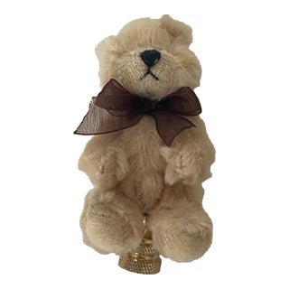 1960s Mini Teddy Bear Lamp Finial For Sale
