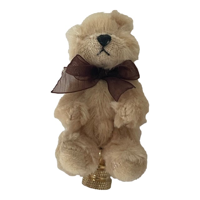 1960s Mini Teddy Bear Lamp Finial For Sale