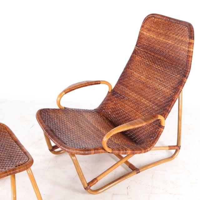 Set of Chaise Lounge and Ottoman by De Yuruzu Yamakawa, 1970s For Sale - Image 6 of 17