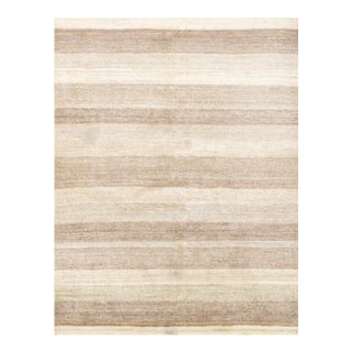 Pasargad DC Brown Ivory Gabbeh Loribaft Rug For Sale