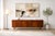 Mid-Century Modern Low Danish Mid Century Modern Credenza by Sven Ellekaer for Albert Hansen Mobelfabrik | Rosewood Sideboard, Made in Denmark C. 1960’s For Sale - Image 3 of 15