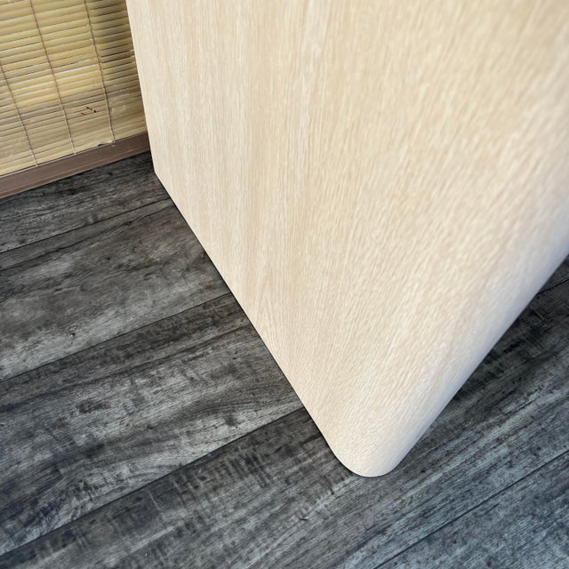 A Pair of Postmodern Custom-Made, Bull-Nose Marble Top Nightstands. Circa 1990s For Sale - Image 13 of 18