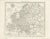 Small Antique Map of Europe, 1834 For Sale