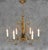 Mid-Century Spanish Gilt Tôle Botanical Six-Light Chandelier, 1950s For Sale - Image 9 of 10