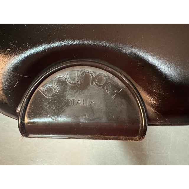 1970s Black Leather Armchair by Titina Ammannati & Giampiero Vitelli for Brunati, Italy, 1970s For Sale - Image 5 of 11