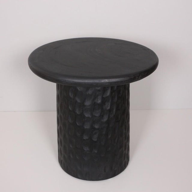 Modern Kimi Oak Wood Side Table For Sale - Image 3 of 5