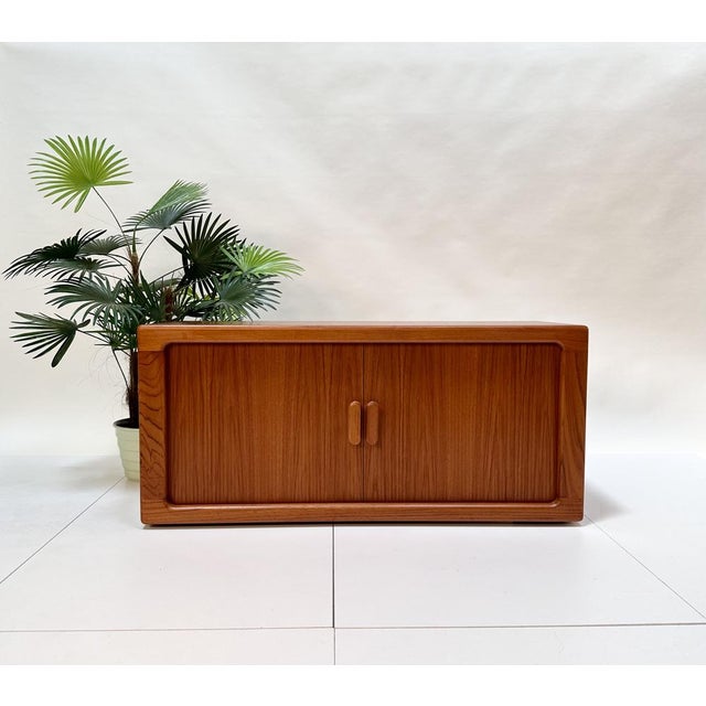 1970s Brutalist Hanging or Standing Cabinet Unit in Teak with Tambour Door from CFC Silkeborg, Denmark, 1970s For Sale - Image 5 of 18