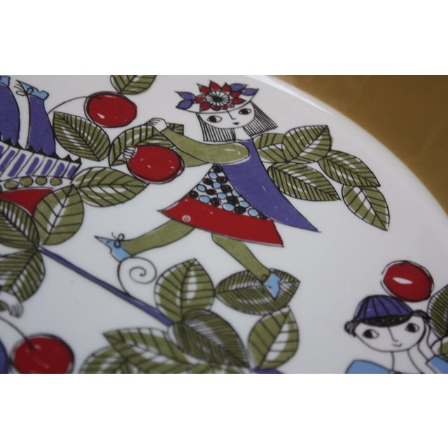 Green Vintage Norwegian Turi 'Corsica' Charger for Figgjo Flint For Sale - Image 8 of 11