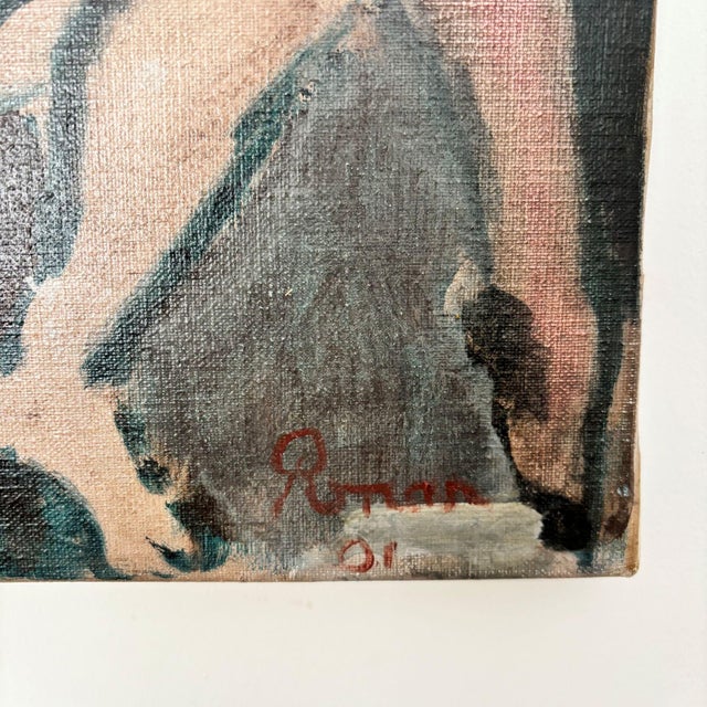 2000 - 2009 Roman, Nude Model Resting, 2001, Oil Painting on Canvas For Sale - Image 5 of 9