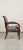 Antique Hungarian Lounge Chair in Blue and Cream Striped Fabric with Turned Wooden Legs, 1900s For Sale - Image 6 of 7