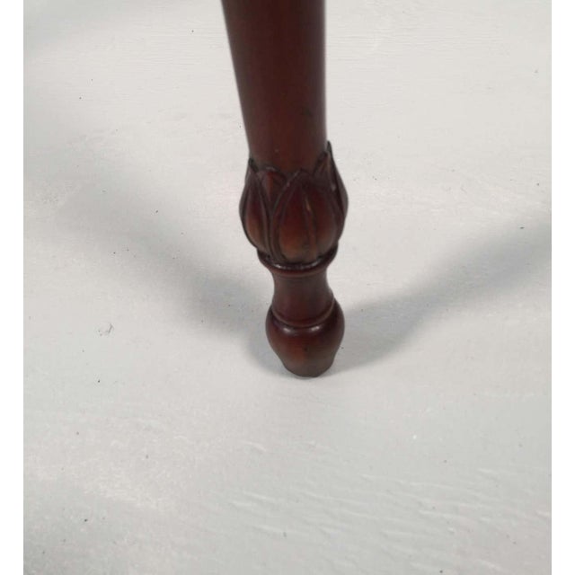 1980s 1980s Vintage Mahogany and Satinwood Maitland Smith Adams Style Large Demi Lune One Drawer Console Table For Sale - Image 5 of 9