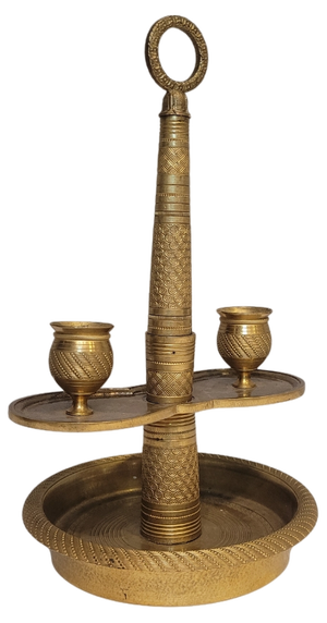 Carlos X Ormolu Bouillotte Candleholder, France, 19th Century