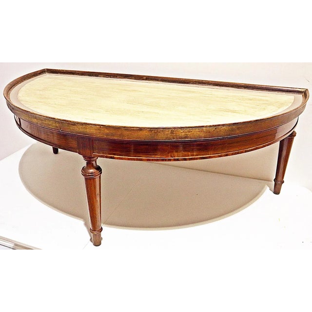 Rosewood Demi-Lune Coffee Table For Sale - Image 10 of 11