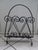 Magazine Racks in Wrought Iron, Wicker and Twisted Wire, France, 1960s-1970s, Set of 2 For Sale - Image 11 of 18
