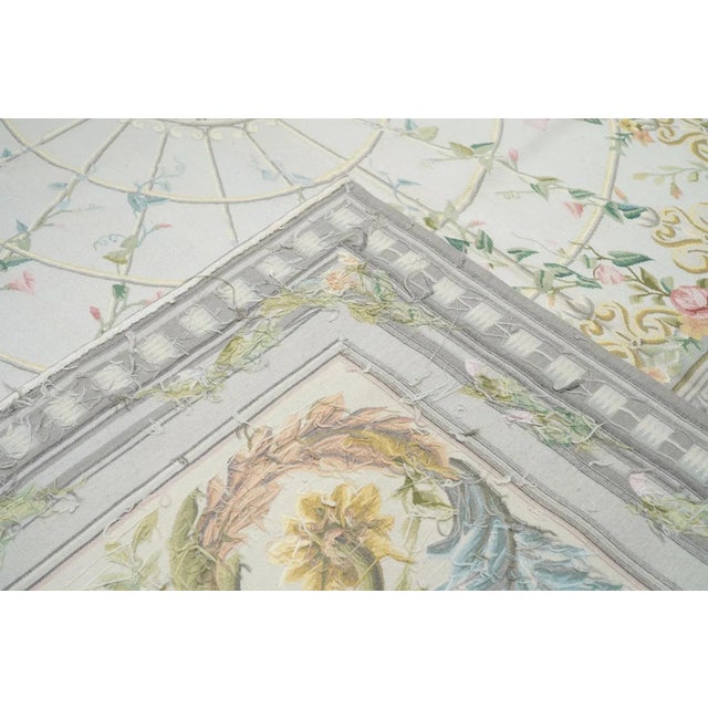 Textile Aubusson Rug 7'10'' X 10'1'' For Sale - Image 7 of 7