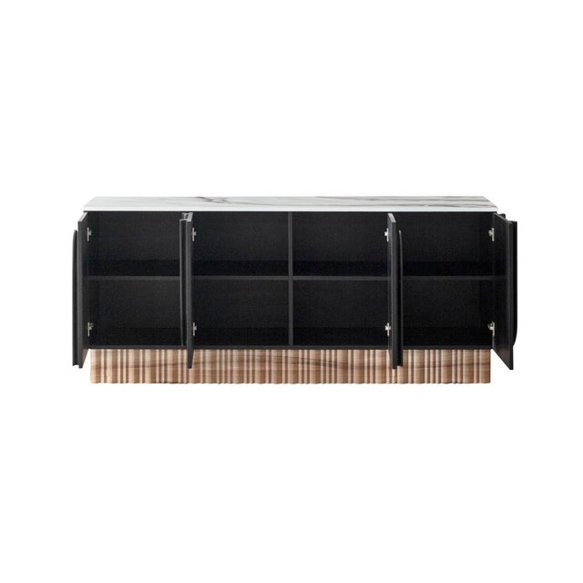 Cara Black and Gold Sideboard For Sale - Image 9 of 15