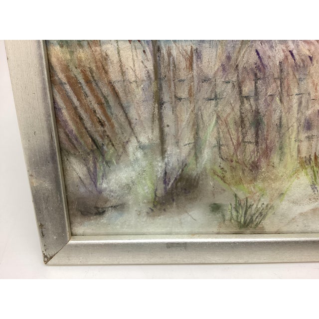 1970s 1970s Beautiful Seascape Pastel Framed No Signiture For Sale - Image 5 of 7