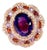 Bochic “Flamenco” Vintage Diamond, Amethyst & Fancy Gem Ring 18K Gold & Silver For Sale