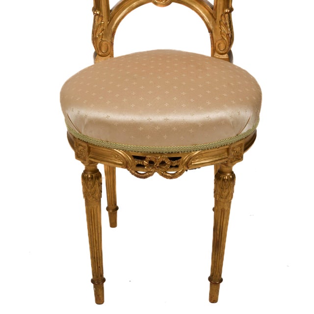 Late 19th Century Late 19th Century Antique French Ladies Slipper Chair For Sale - Image 5 of 5