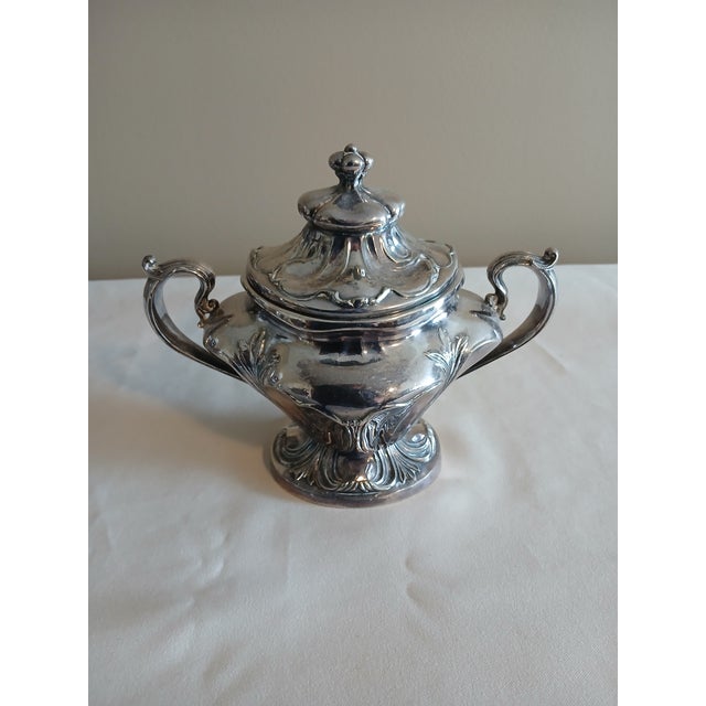 Early 20th Century Pairpoint Quadruple Plate Silver Service Set = 4 pcs For Sale - Image 13 of 14