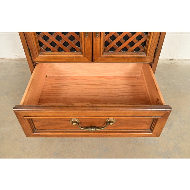 Brown Drexel Spanish Colonial Carved Walnut Nightstands, Pair For Sale - Image 8 of 17