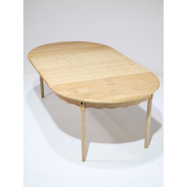Extendable Round Dining Table in Oak by Kjaernulf, 1960s For Sale - Image 15 of 18