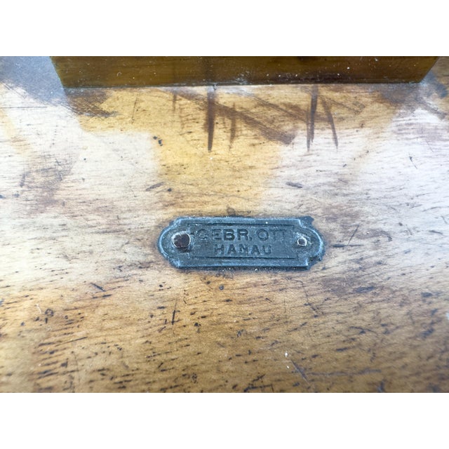 Antique Laboratory Precision Balance Scale, Brass & Wooden Base, Germany, Circa 1900 For Sale - Image 6 of 18