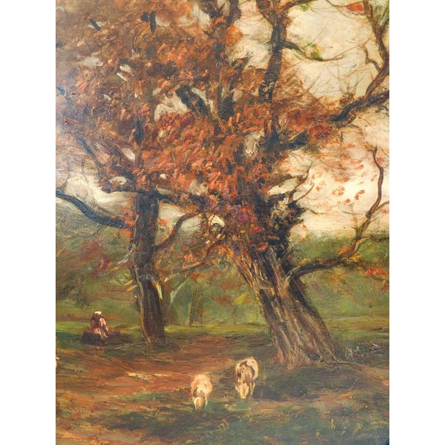 Vittorio Bussolino, Landscape Painting, Late 19th Century, Oil on Panel, Framed For Sale - Image 10 of 14