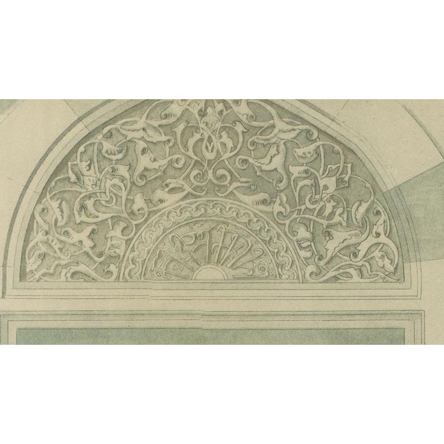 Alexandre M. Raymond, Green Mosque Bursa Window Arch Ornament, 1924, Paper For Sale - Image 6 of 9