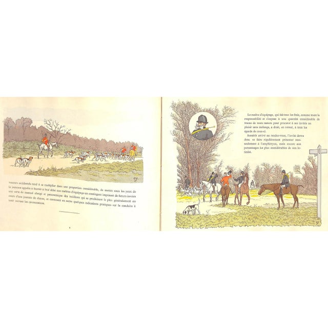 Crafty [47] pp. E. Plon, Nourrit 9 1/4" x 10 3/4" "La Chasse à Courre" by Crafty is a humorous book that deals with...