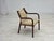 1980s, pair of Scandinavian armchairs. Original light green furniture velour, dark brown bamboo. Original good condition:...