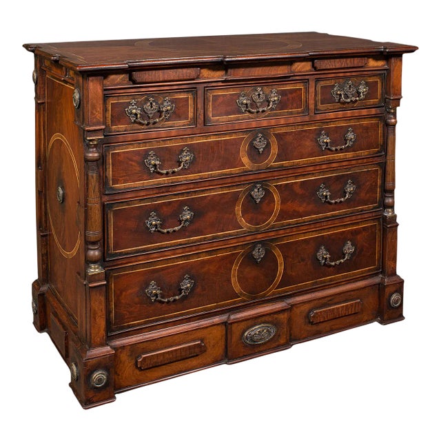 Vintage Decorative English Chest of Drawers For Sale