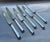 Silver 1960s A Cased Set of 12 Silver Dinner Knife, Leighton by Walker & Hall For Sale - Image 8 of 17