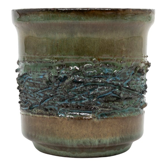 Vintage Brutalist Lava Vase from Glit HF, 1970s For Sale