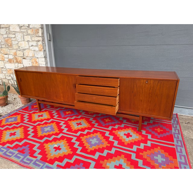 1960s Danish Modern ' Grande' Teak Credenza by Nils Jonsson For Sale - Image 12 of 12