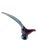 Glass Murano Glass Bird Sculpture in Blue and Amethyst For Sale - Image 7 of 9