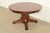 Mission Stickley Brothers Antique Mission Oak Arts & Crafts Pedestal Extension Dining Table, Newly Refinished For Sale - Image 3 of 15