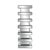 This pedestal features a rectangular body fashioned from a stacked mirrored levels. Each mirrored piece features a small...