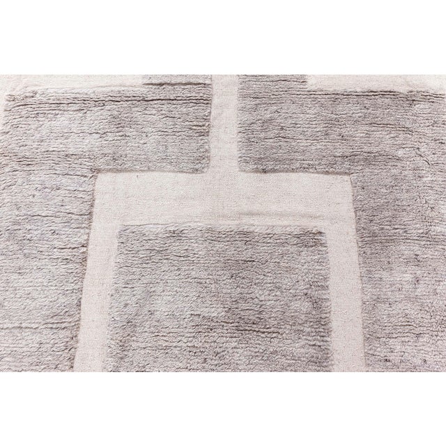 Monumental Elegance: Modern Art Deco Wool Rug by Doris Leslie Blau Size: 13'6" × 23'7" (411 × 718 cm). Bold in scale yet...