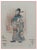 Robert Taylor Pritchett, Temple Official, 1882, Watercolor & Pencil, Framed For Sale