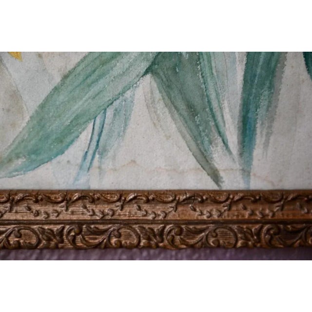 Tulips, France, 1940s, Glass & Wood & Paper For Sale - Image 4 of 7