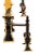 Arts & Crafts Arts & Crafts Brass, Iron and Copper Andirons - A Pair For Sale - Image 3 of 13