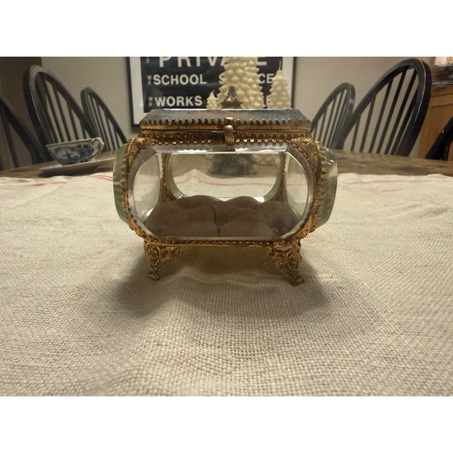 Grand Tour Antique French Grand Tour Souvenir Jewelry Casket For Sale - Image 3 of 7