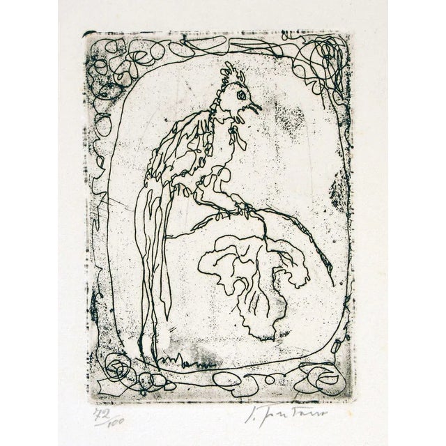 Untitled Etching by Lucio Fontana, 1965 For Sale - Image 4 of 4