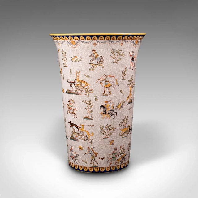 Late 20th Century Vintage Oriental Ceramic Stick or Umbrella Stand For Sale - Image 5 of 13