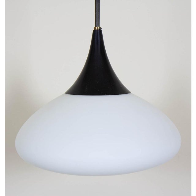 1960s Opaline Glass Pendant Lamp, 1960s For Sale - Image 5 of 11