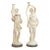 Antique Neoclassical Style Large Carved Marble Figural Statues - A Pair For Sale